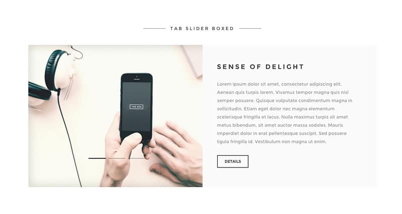 interactive containers-minimalism in wordpress