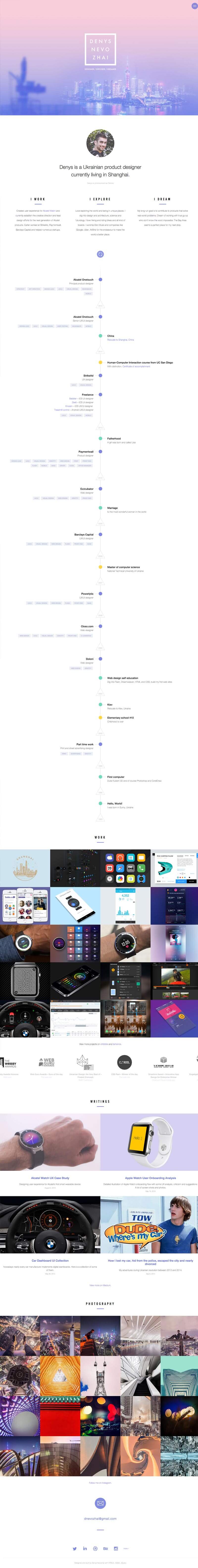 one page-minimalism in wordpress