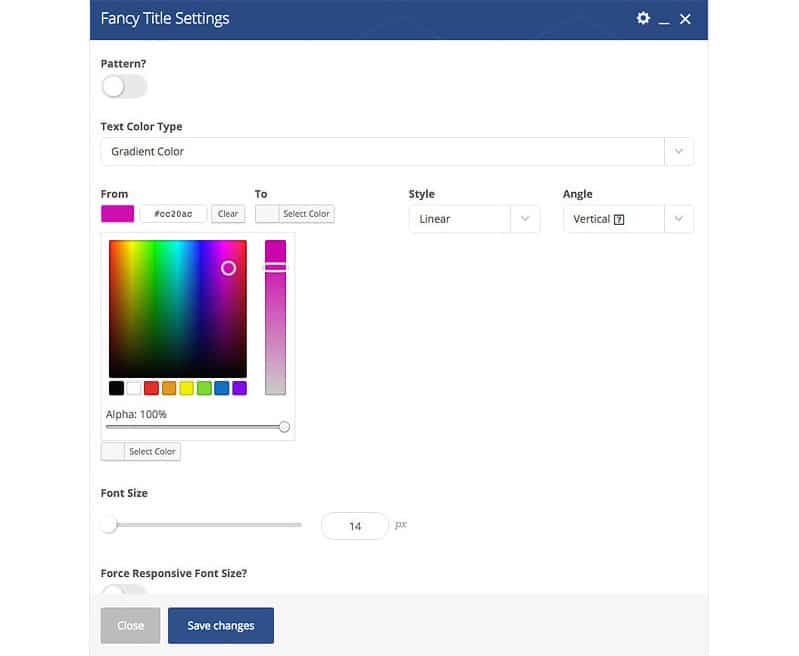 gradients- website user interface