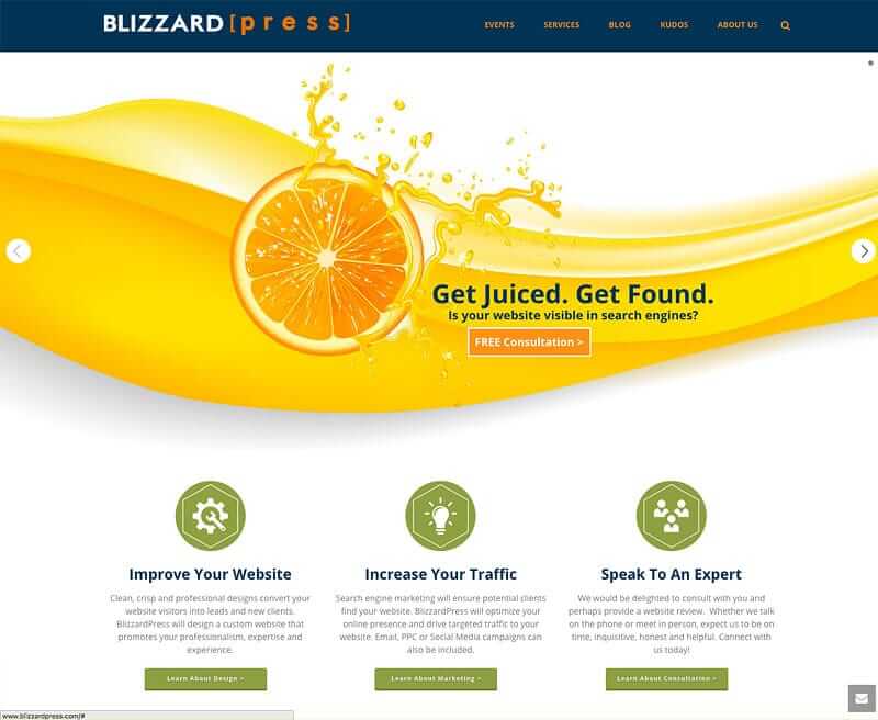 blizzardpress- wordpress theme
