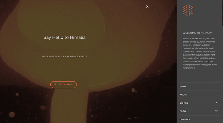 WordPress Header Type