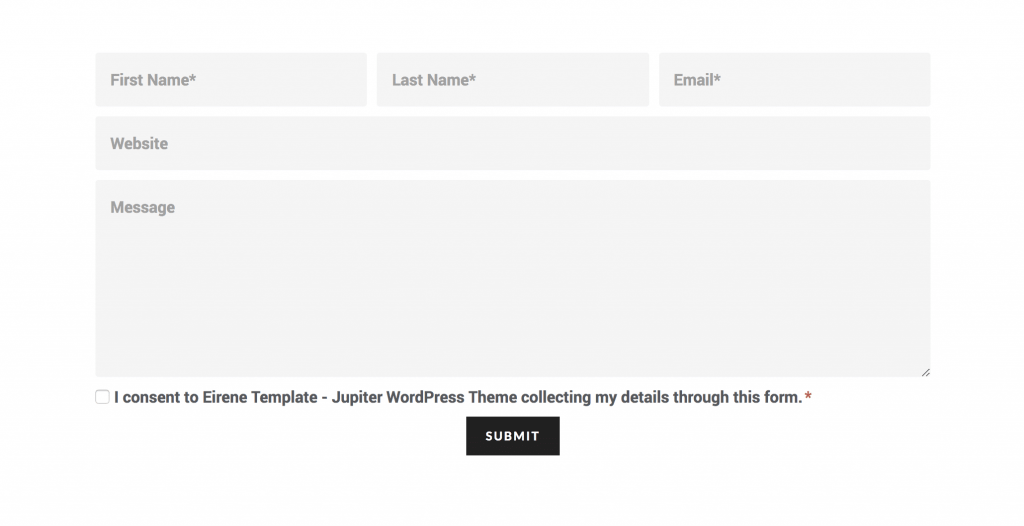 GDPR Compliant Website Form