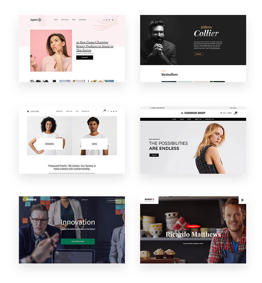 Jupiter X Templates Targeted Design