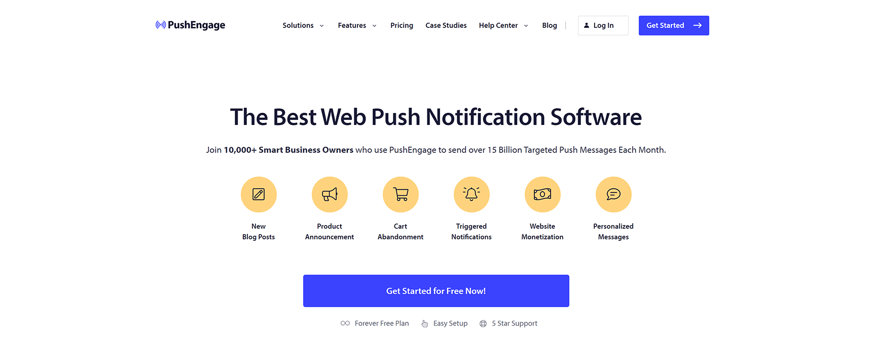 WordPress push notification plugins - push engage