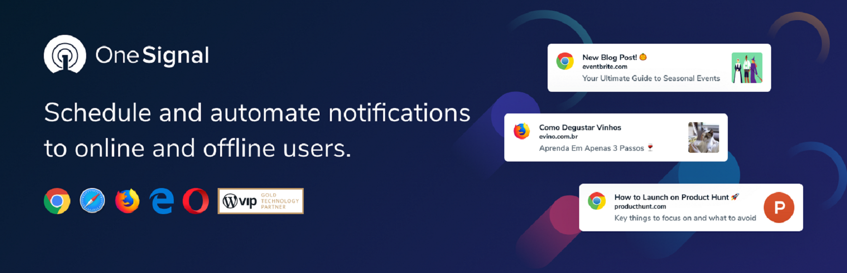 WordPress push notification plugins - oneSignal