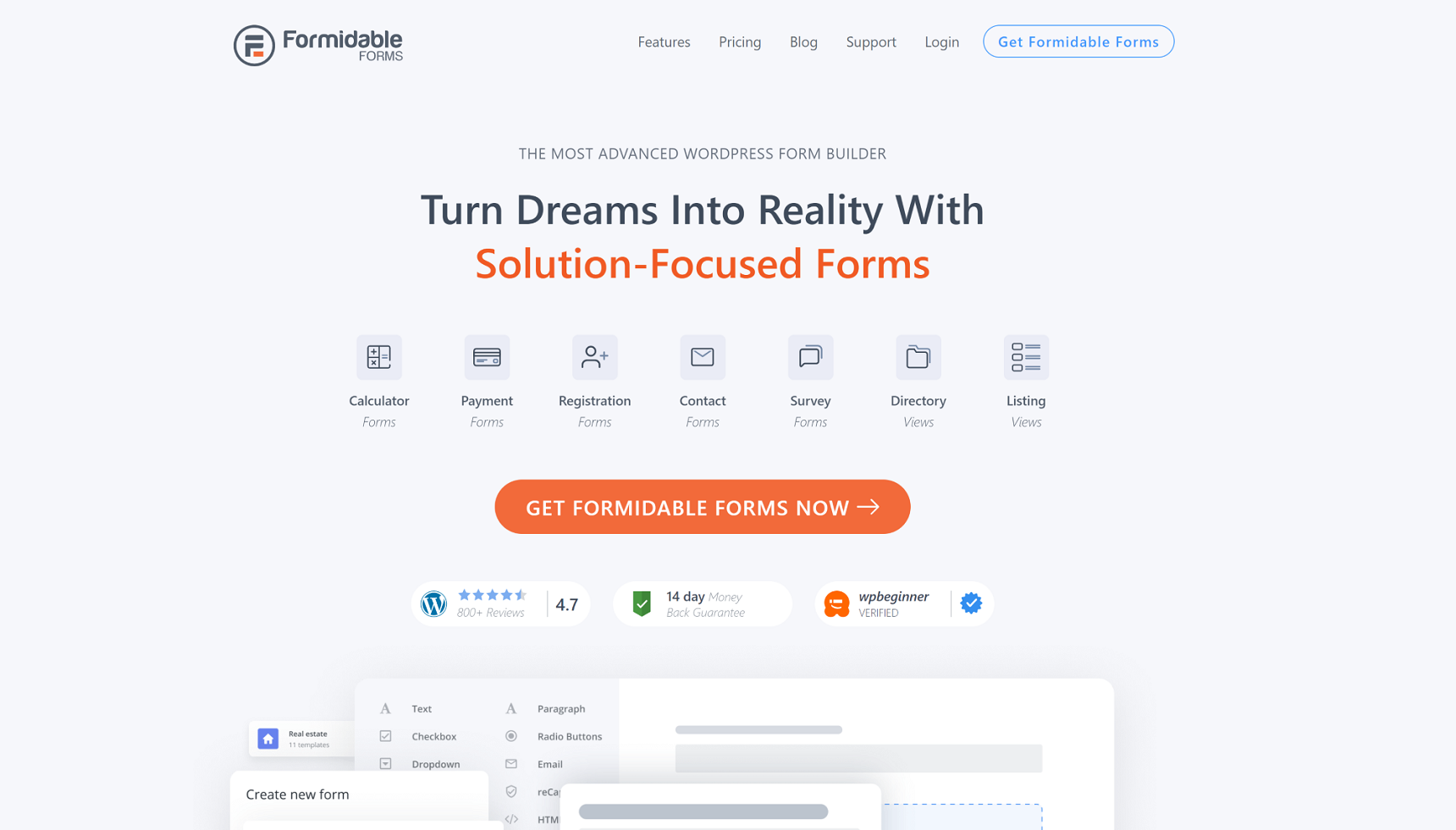 WordPress data visualization plugin - Formidable