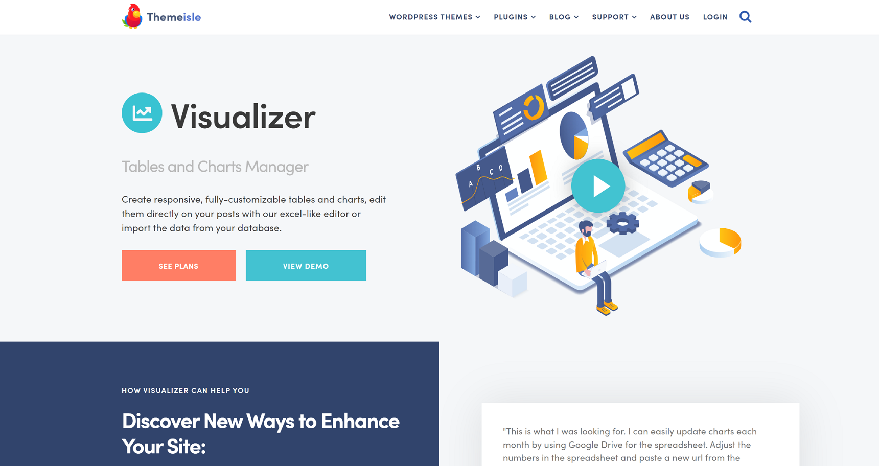 WordPress data visualization plugin - Visualizer
