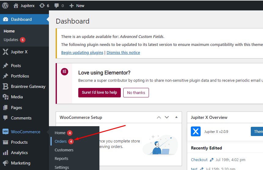 WooCommerce coupon - WP dashboard - WooCommerce - Orders