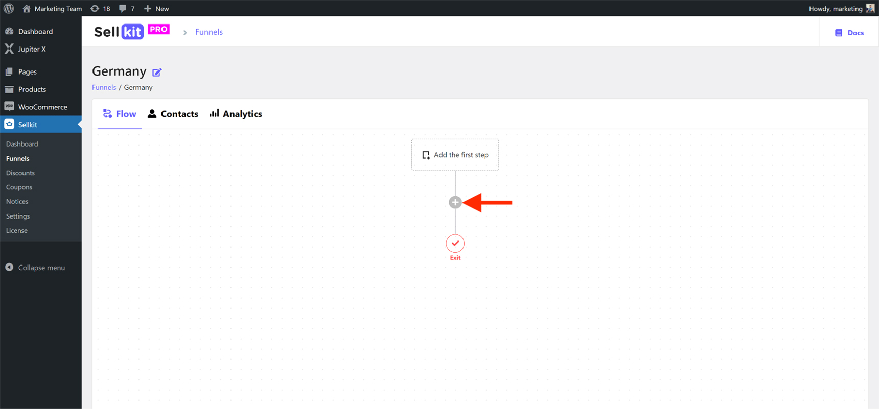 sales funnel - create funnel