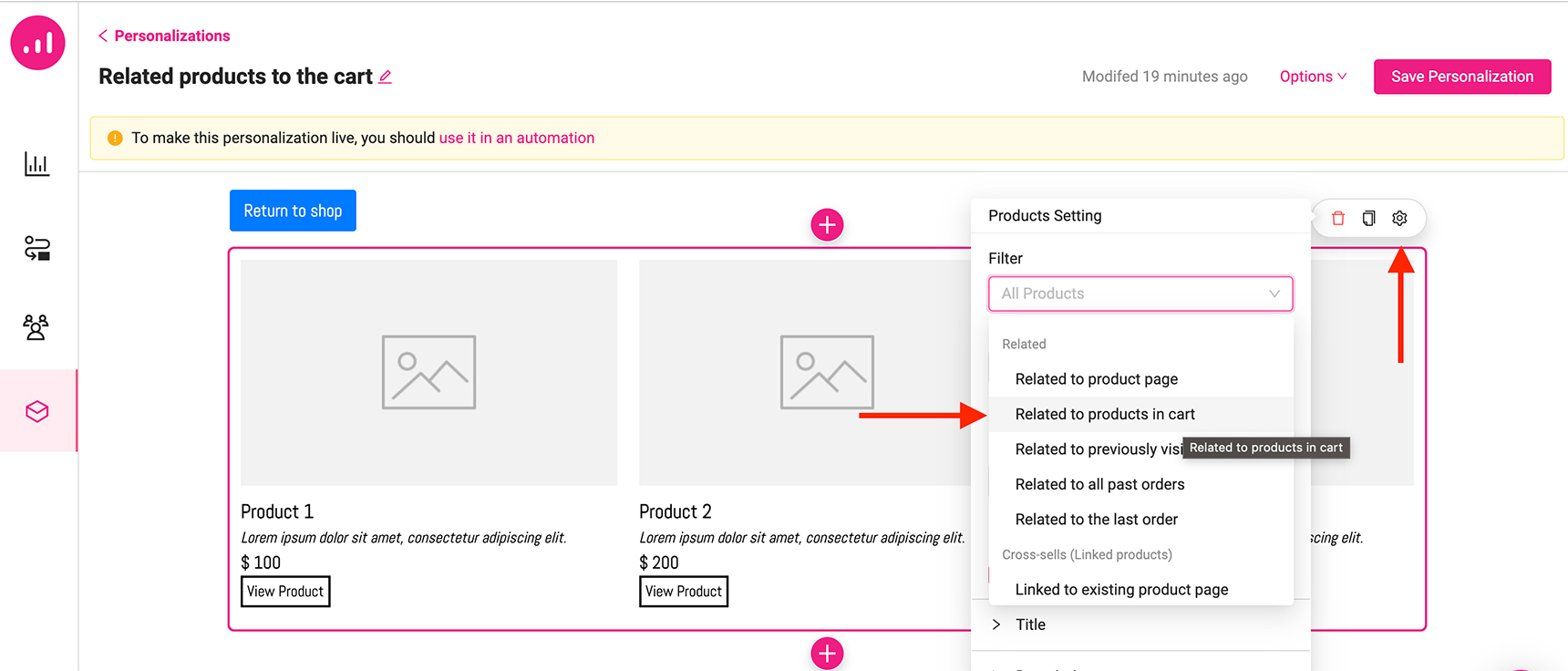 display related products - growmatik related products